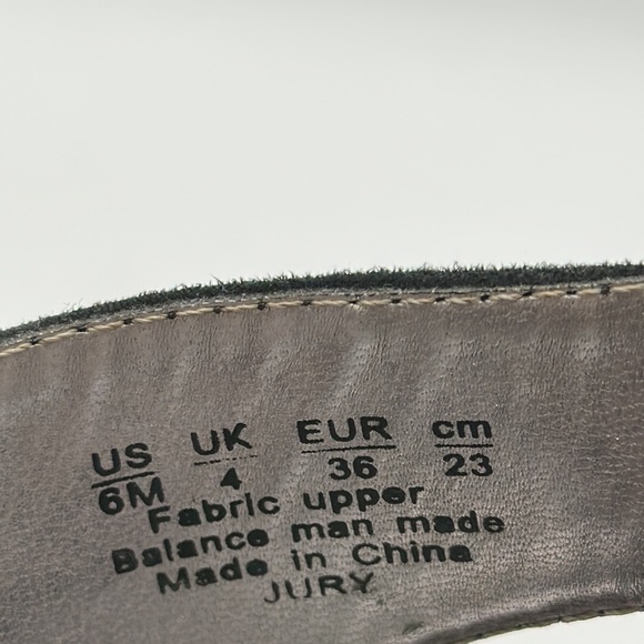 Carlos by Carlos Santana black stacked heel peeptoe sandals with zippers, size 6 - Picture 9 of 9